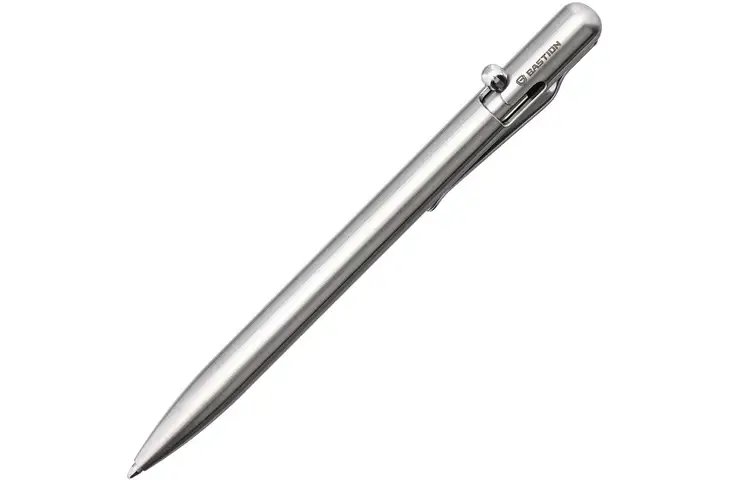 Bastion Bolt Action Pen-SLIM Stainless PEN-SLMBLT-STS w/ Free Shipping